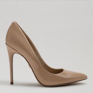 Sam Edelman Danna Pointed Toe Pumps Size 8 Nude Beige Stiletto Heels